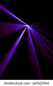 Laser Beam Purple On Black Background Stock Photo (Edit Now) 648807298