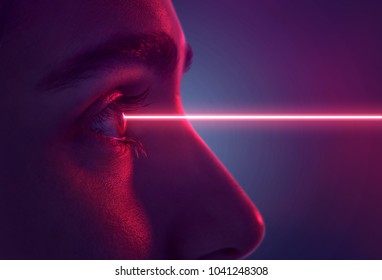 Laser hits eye