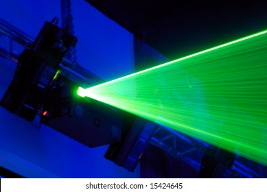 Laser installation for creation of light effects on musical shows