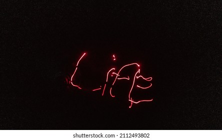 Laser pointer and a dark room