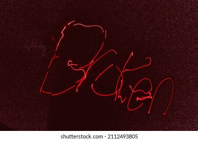 Laser pointer and a dark room