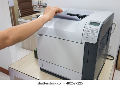 Laser Printer In Office