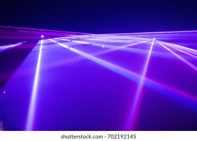 laser show at wedding party
