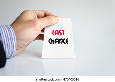 Last chance text concept isolated over white background - Shutterstock ID 478405516