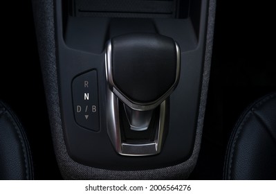 Last generation electric car automatic car lever - Powered by Shutterstock
