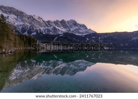 the last light at the Eibsee
