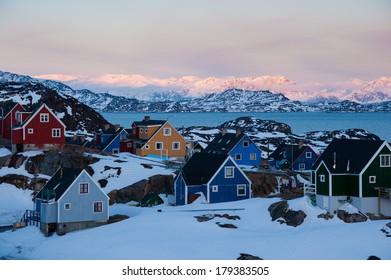 The Last Light In Sisimiut, Greenland.