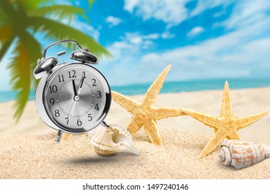 Last Minute Summertime Concept Alarm Tropical Stock Photo 1497240146 ...