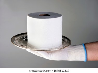 Last Roll Of Toilet Paper, More Valuable Than Gold. 