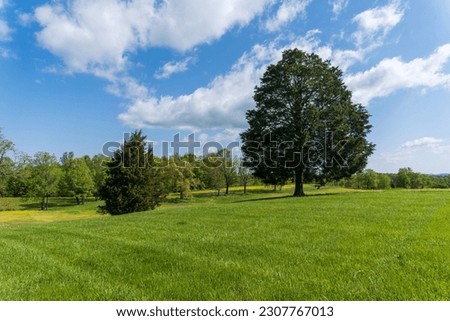 Last stand hill at Mill Springs Battlefield National Monument in Kentucky. The Union won a significant victory early in the Civil War at The Battle of Mill Springs.