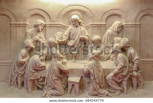The Last supper sculpture