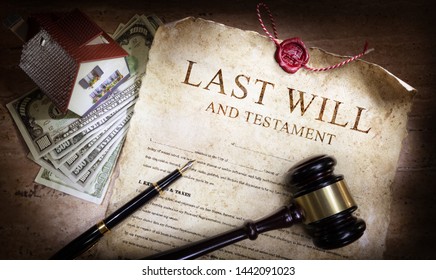 Last Will And Testament With Money And Planning Of  Inheritance 
 - Shutterstock ID 1442091023