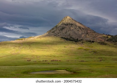 Late Afternoon Light On Haystack Butte Near Augusta, Montana, USA