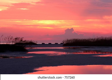 Late Evening Glow.Treasure Island Florida