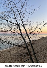 Late Fall Lake Michigan Beach