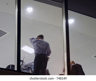 Late night at work