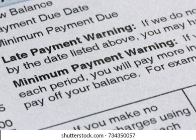 Late Payment Warning On Credit Card Statement