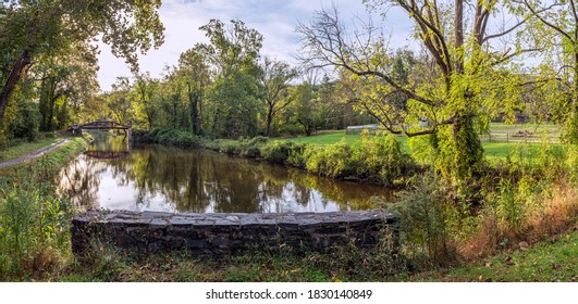 A Late Summer Day On The Delaware Canal In Bucks County Pa.