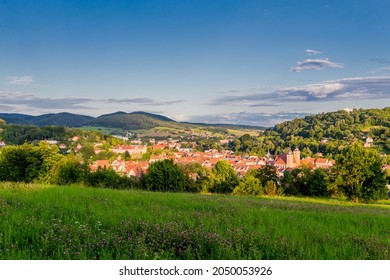 Late Summer Evening Walk With A View Over The Half-timbered Town Of Schmalkalden - Thuringia - Germany