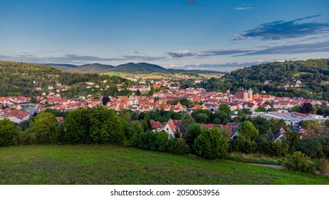 Late Summer Evening Walk With A View Over The Half-timbered Town Of Schmalkalden - Thuringia - Germany