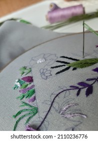 Late Summer Lavender Harvest In The Cottage Garden - Morning Coffee