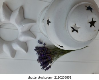 Late Summer Lavender Harvest In The Cottage Garden - Morning Coffee