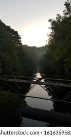 Late Summer Morning River Irwell Bury