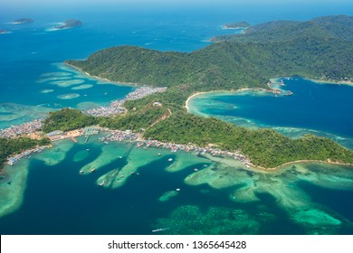 Latest Aerial Photos Gaya Island Sabah Stock Photo 1365645428 ...