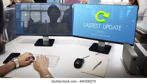 Latest Version Fresh Updates Application Updates Concept