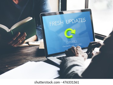 Latest Version Fresh Updates Application Updates Concept