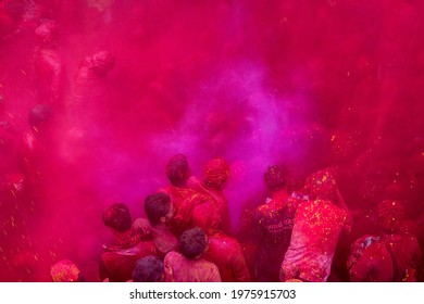 Lathmar Holi in Barsana Festival of Colours across India  - Shutterstock ID 1975915703