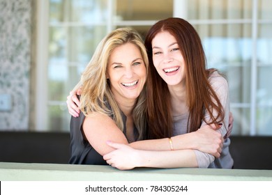 Latin Mother And Teen Daughter.