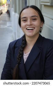 Latina Businesswoman Posing With Confidence 