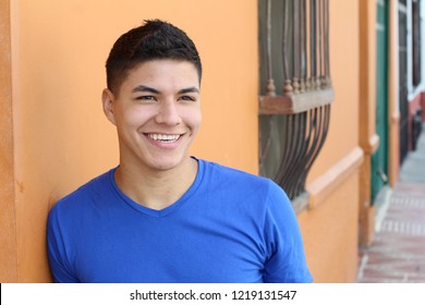 Latino Male With Copy Space