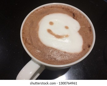 Latte Art Smiley Face