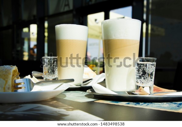 latte coffee glasses