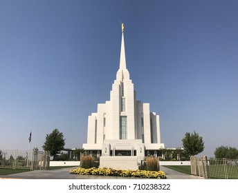 Latter Day Saint Temple In Rexburg Idaho