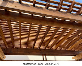 Lattice Work Of A Wooden Pagoda
