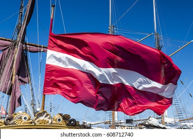 Latvia Flag.