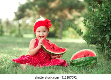 baby watermelon photoshoot