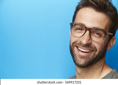 Laughing Man In Glasses, Portrait