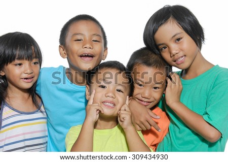 laughing small kids