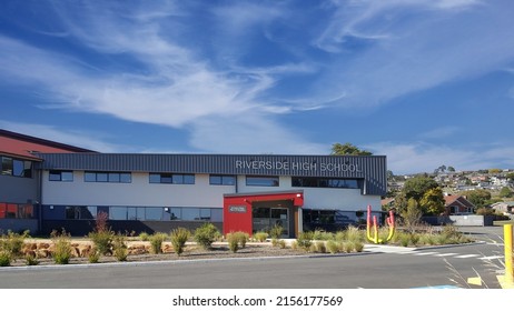 Launceston, Australia - May 22: Selective Focus View Of The Riverside High School. It Is A Government Co-educational Comprehensive Secondary School, Administered By Tasmanian Department Of Education