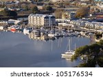 Launceston - reflections at Home Point on the Tamar River, Tasmania, Australia