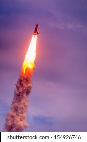 Launch Of Atlantis STS-135 At NASA Kennedy Space Center, Cape Canaveral, Florida, USA