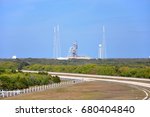 Launch Complex in the John F. Kennedy Space Center in Florida, USA.