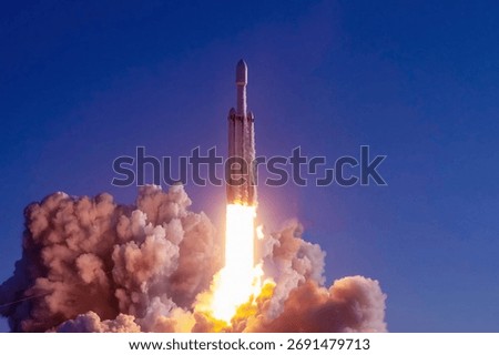 Launch space shuttle. Elements of this image furnished by NASA. High quality photo