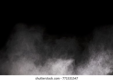 Smoke On Black Background Stock Photo (Edit Now) 518870875