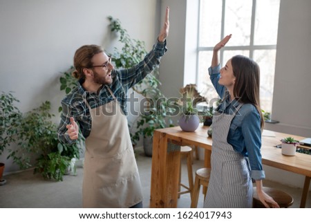 Similar – Image, Stock Photo Flower store (5)