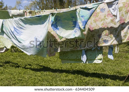 Similar – Image, Stock Photo washing day Colour photo